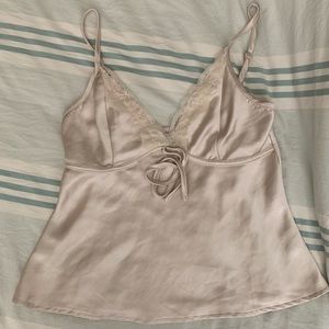 Satin tank top